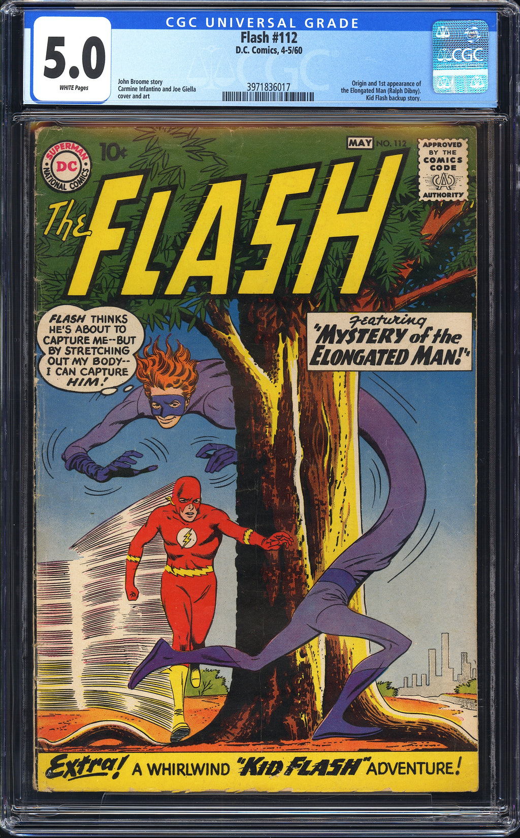 Flash 112 CGC 5.0 White Pages