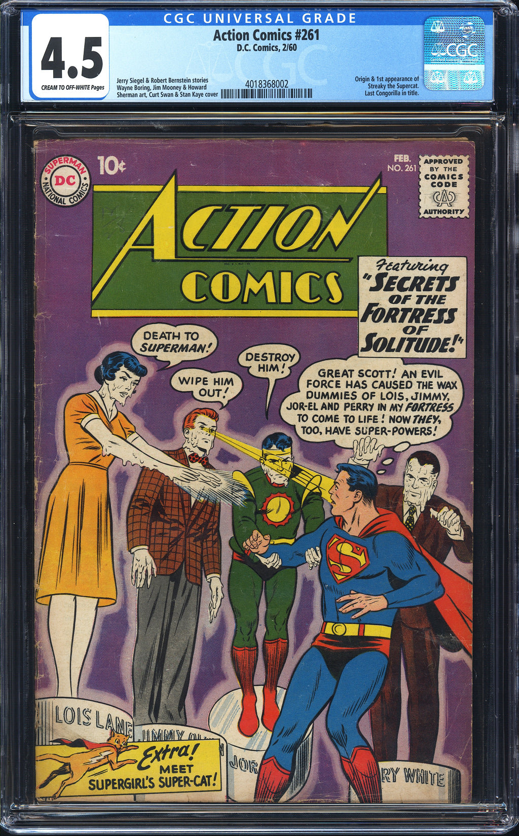 Action Comics 261 CGC 4.5