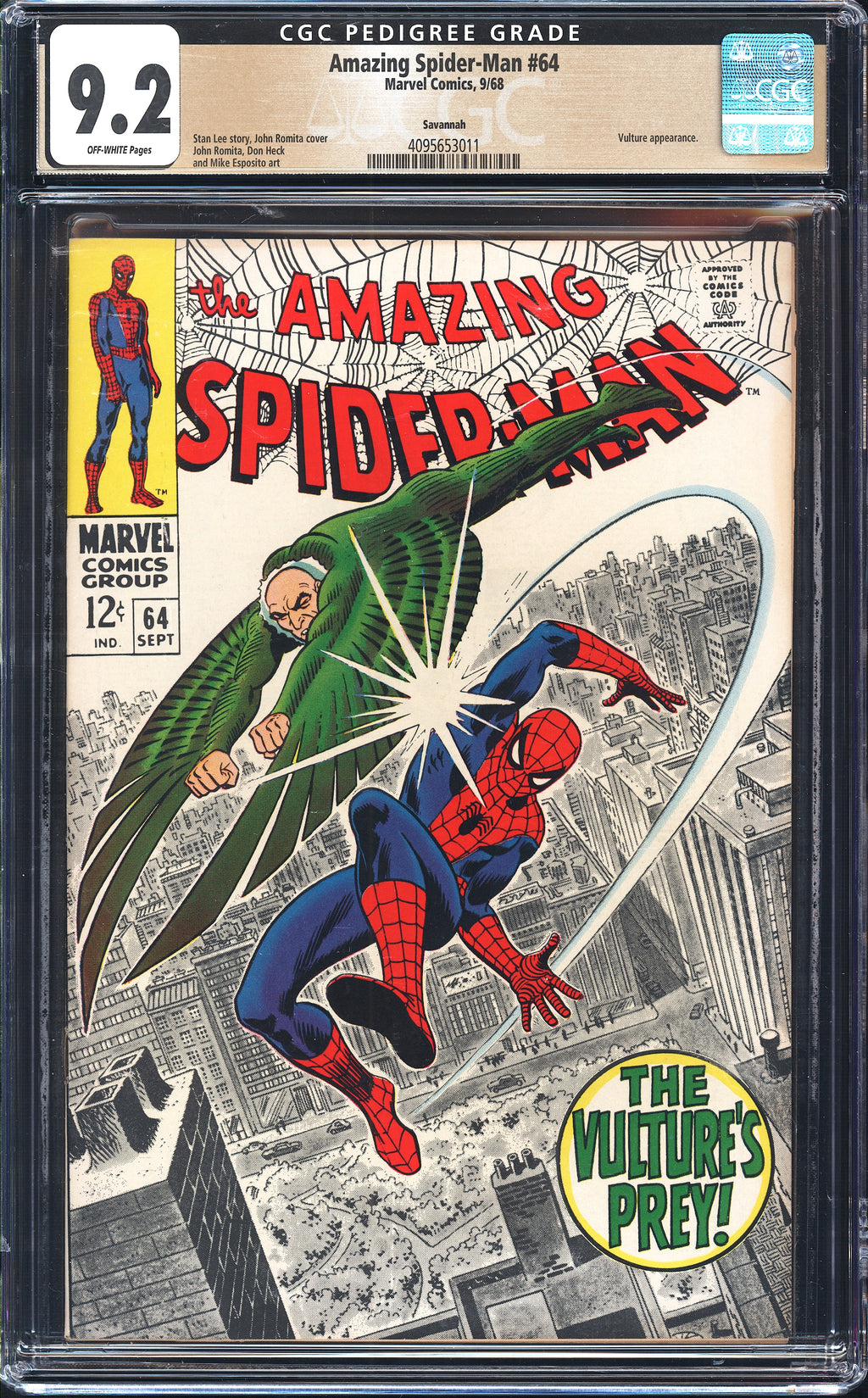 Amazing Spider-Man 64 CGC 9.2