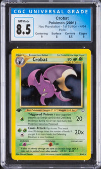 2000 Crobat Pokemon Neo Revelation 4/64 1st Edition Holo CGC 8.5