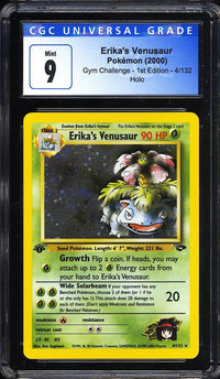 2000 Erika's Venusaur Gym Challenge: 1st Edition 4/132 Holo CGC 9