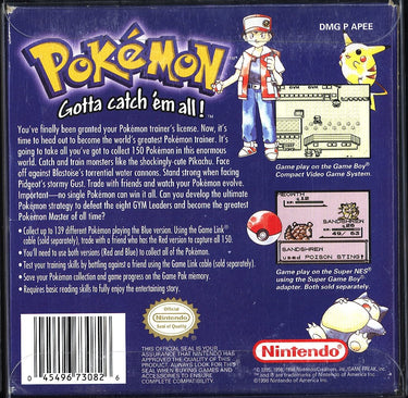 Pokemon Catch 'Em All: Blue Version CIB 8.0