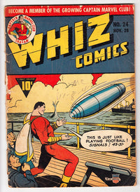 1941 Whiz Comics 24 GD+ 2.5