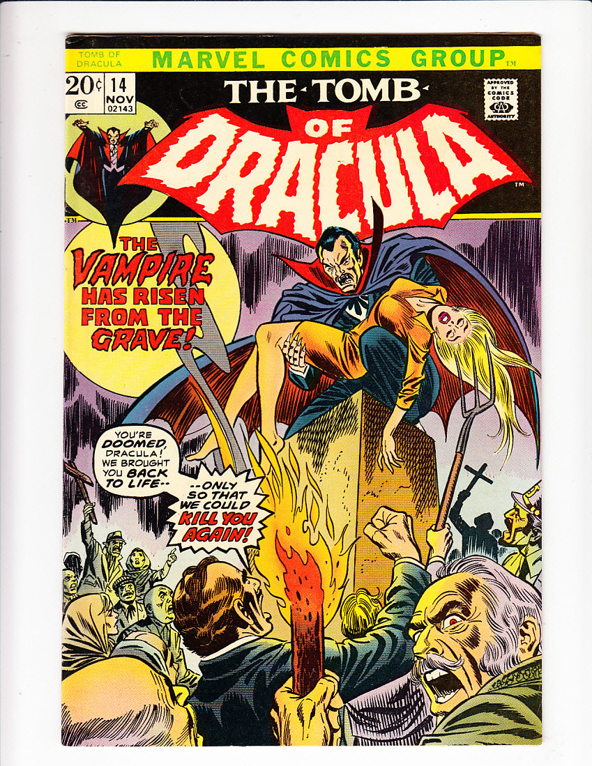 1973 The Tomb of Dracula 14, 15, 16 FN+ 6.5 LOT