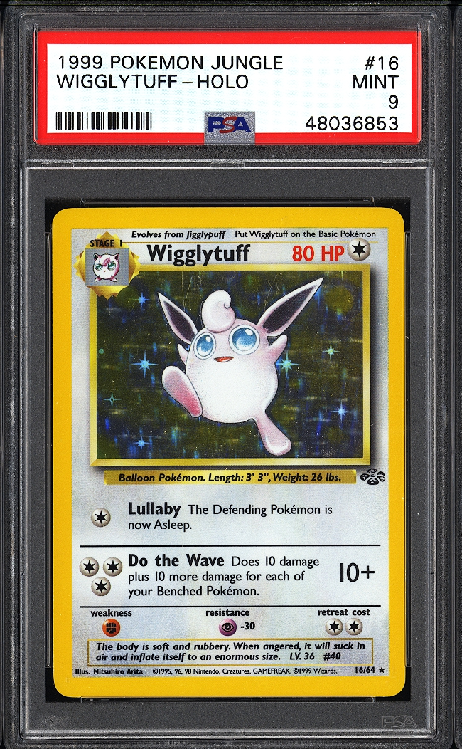 1999 Pokemon Jungle Wigglytuff Holo #16 PSA 9