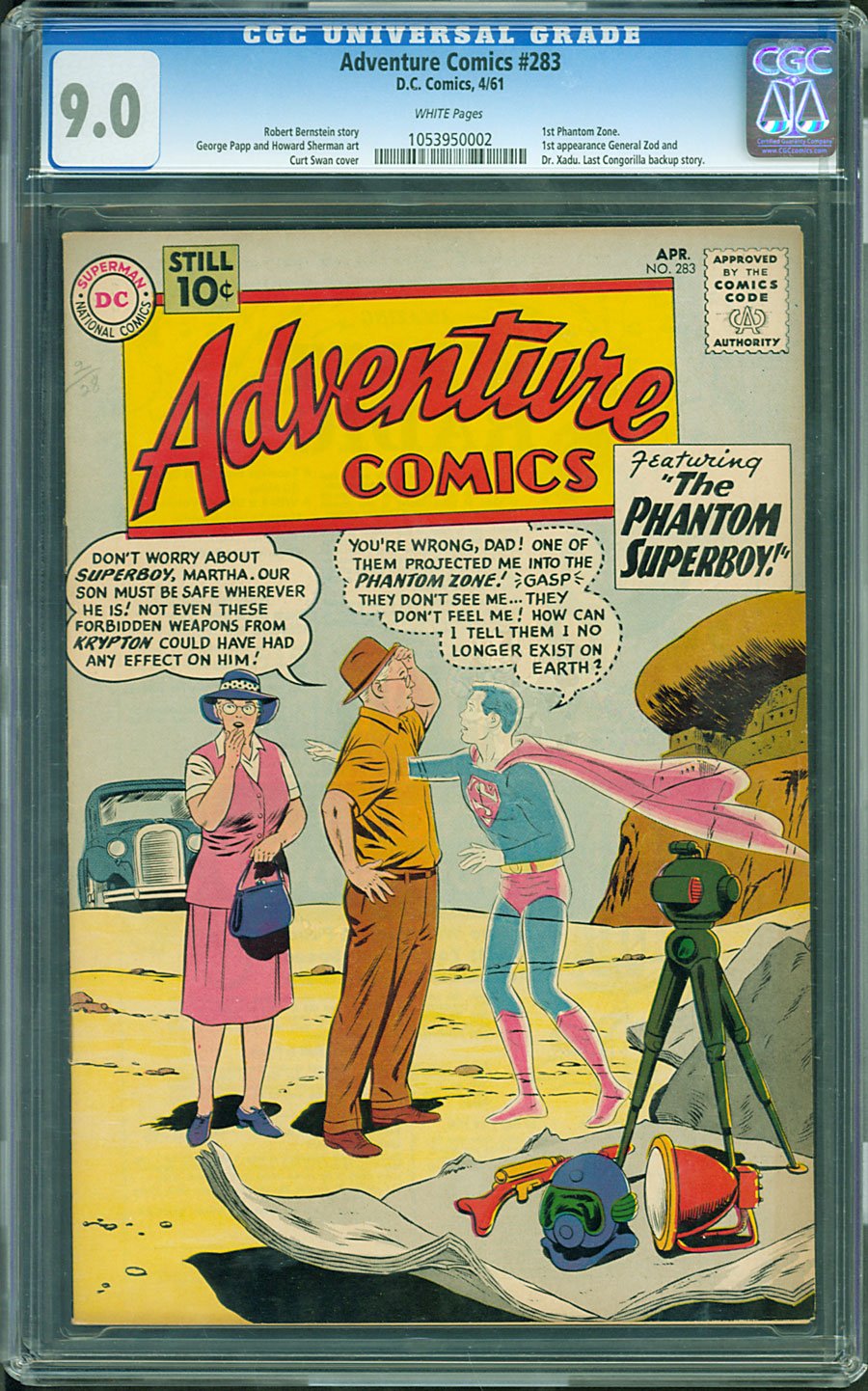 Adventure Comics 283 CGC 9.0