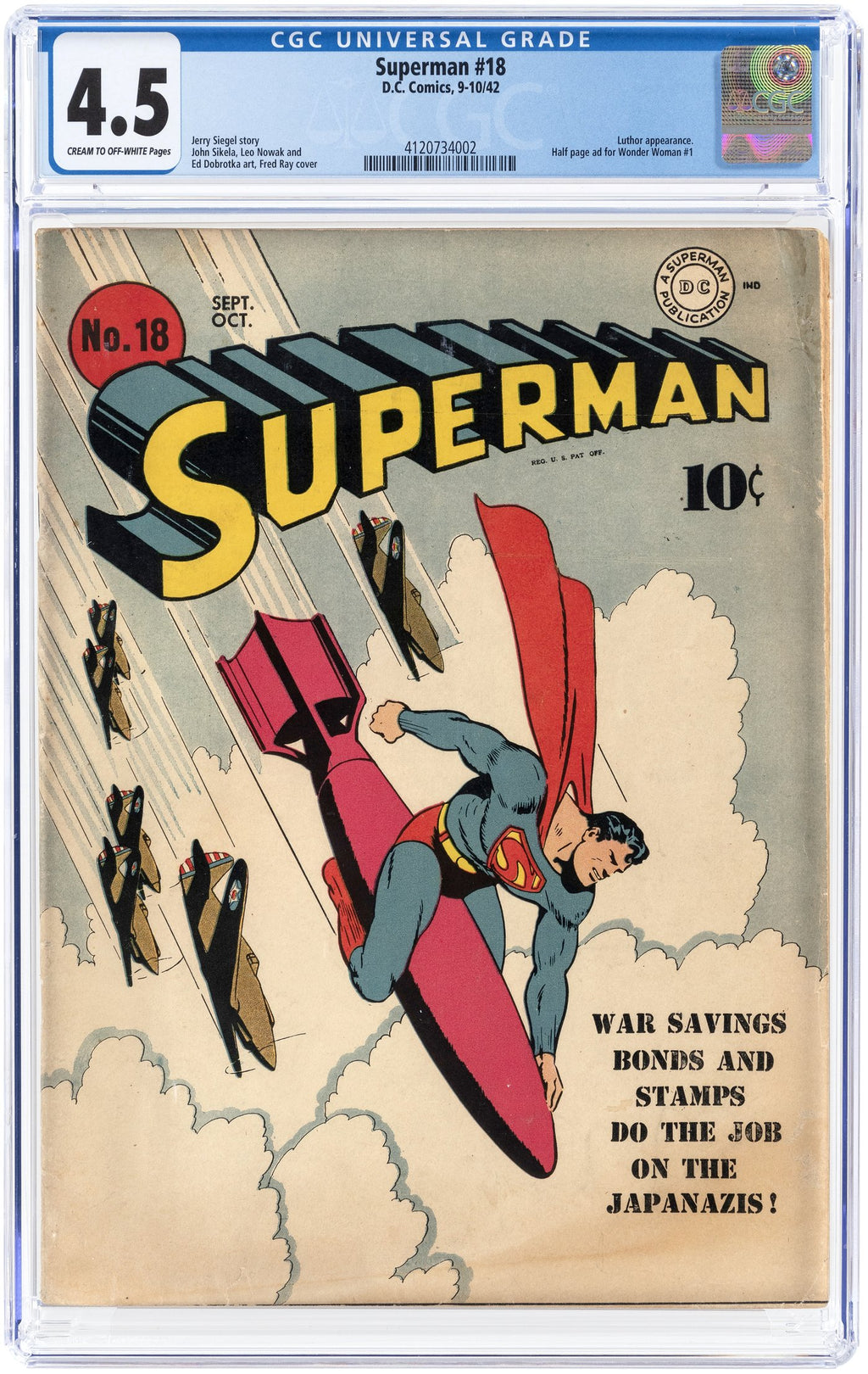 Superman 18 CGC 4.5