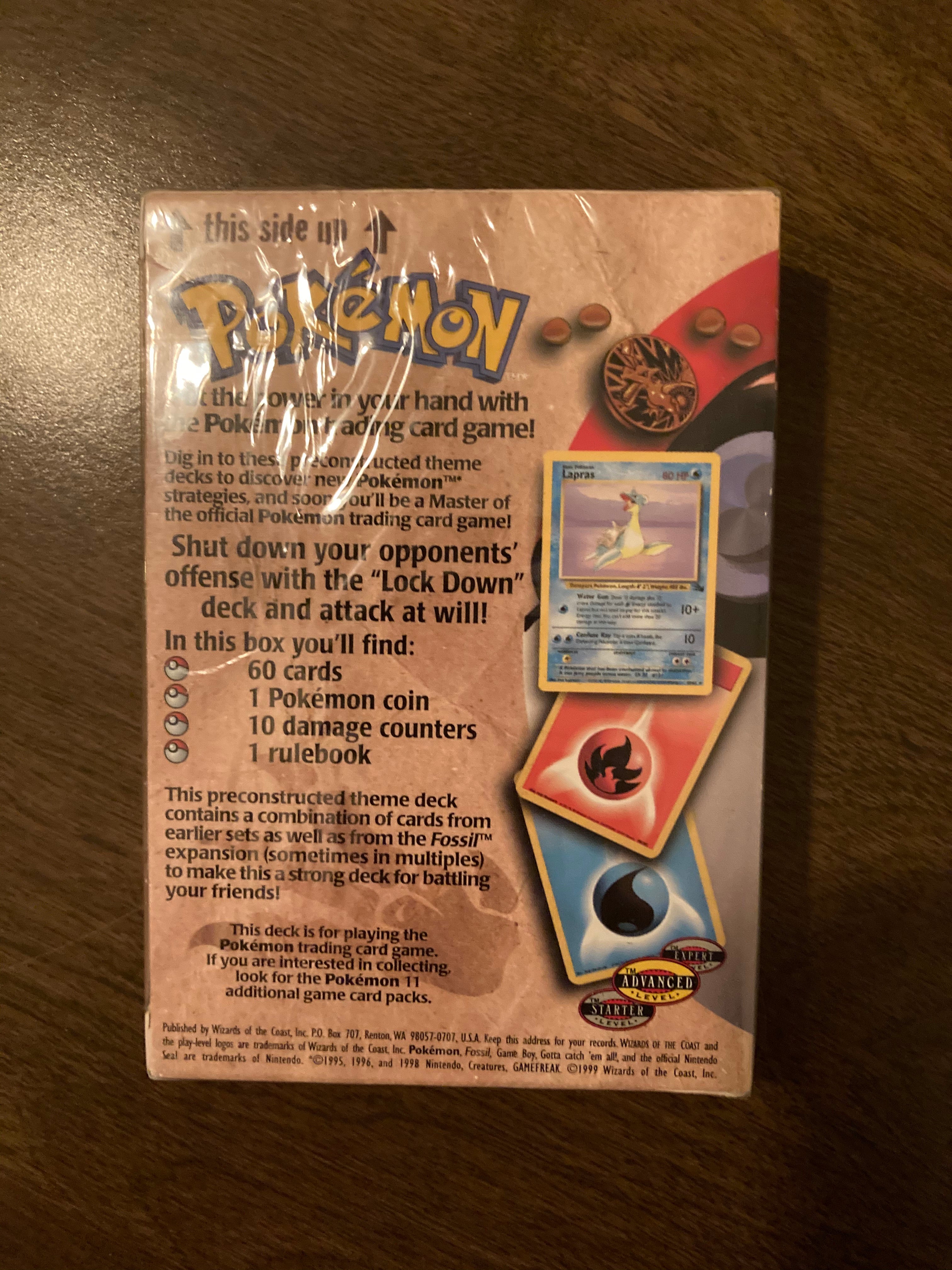 pokemon lockdown theme deck card list Pokemon Fossil Lockdown Theme Deck