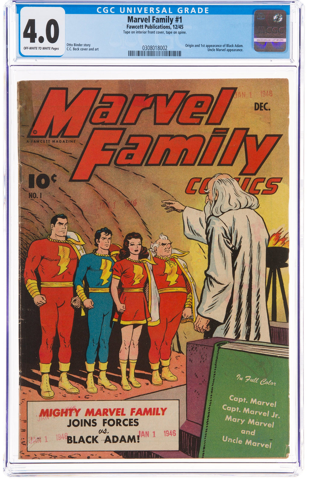 Marvel Family Comics 1 CGC 4.0