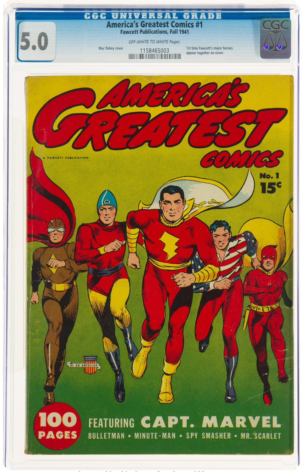 America's Greatest Comics 1 CGC 5.0