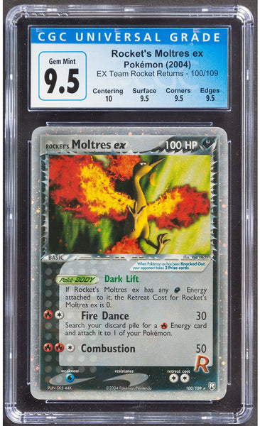 Newest Pokémon Japanese Rocket’s Moltres ex PSA 8