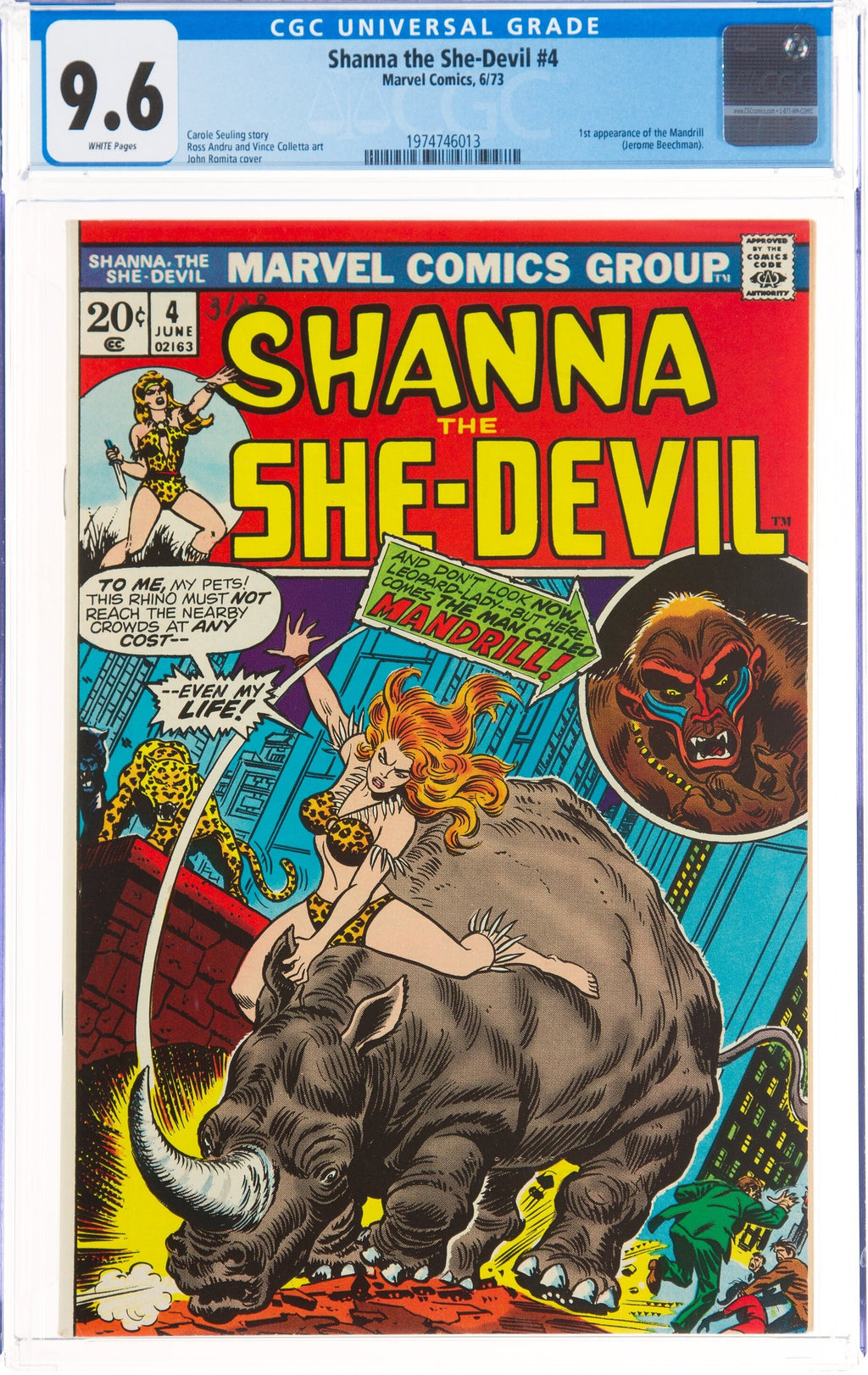 Shanna the She-Devil 4 CGC 9.6