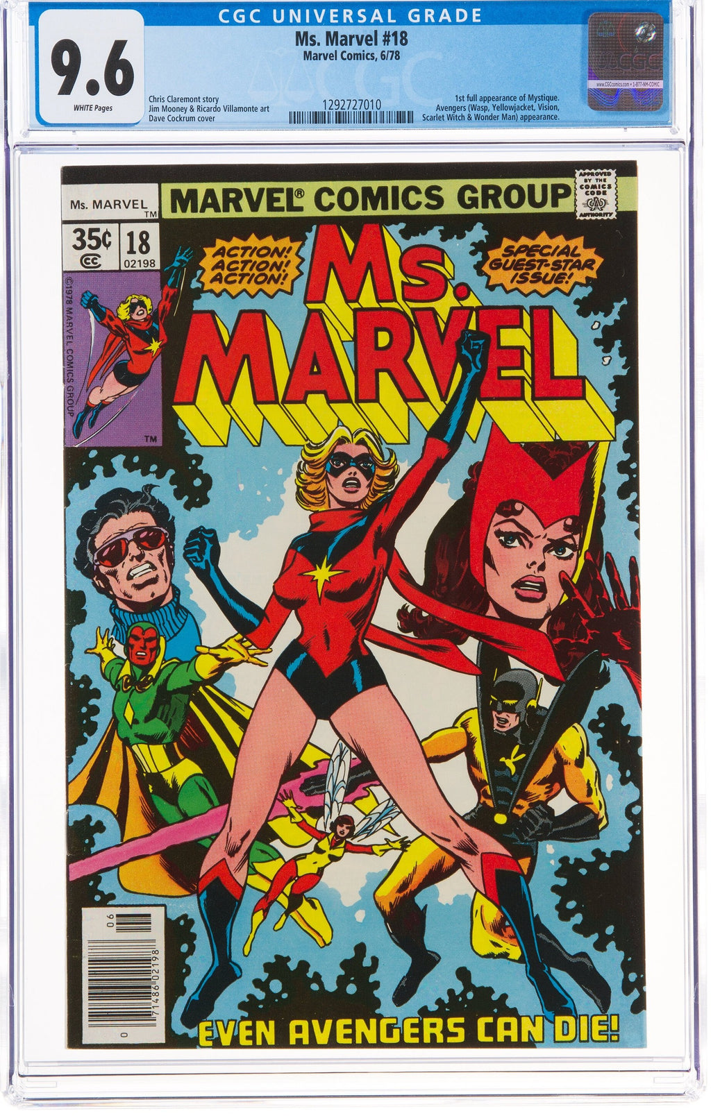 Ms Marvel 18 CGC 9.6