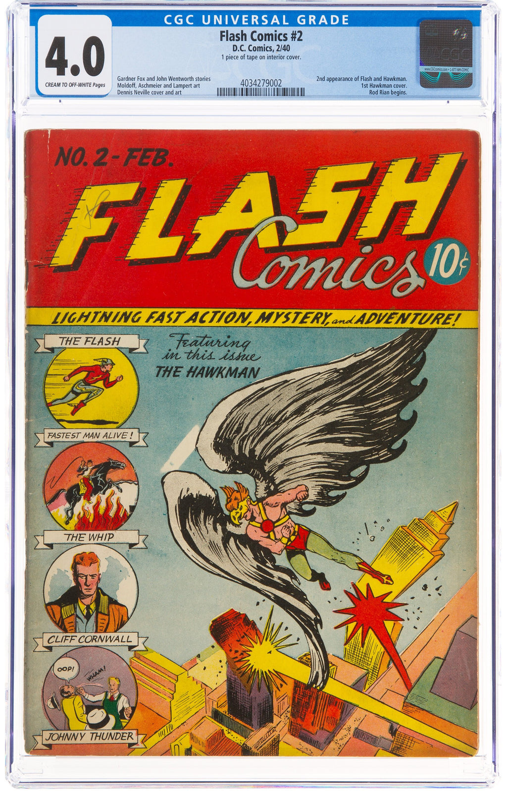 Flash Comics 2 CGC 4.0