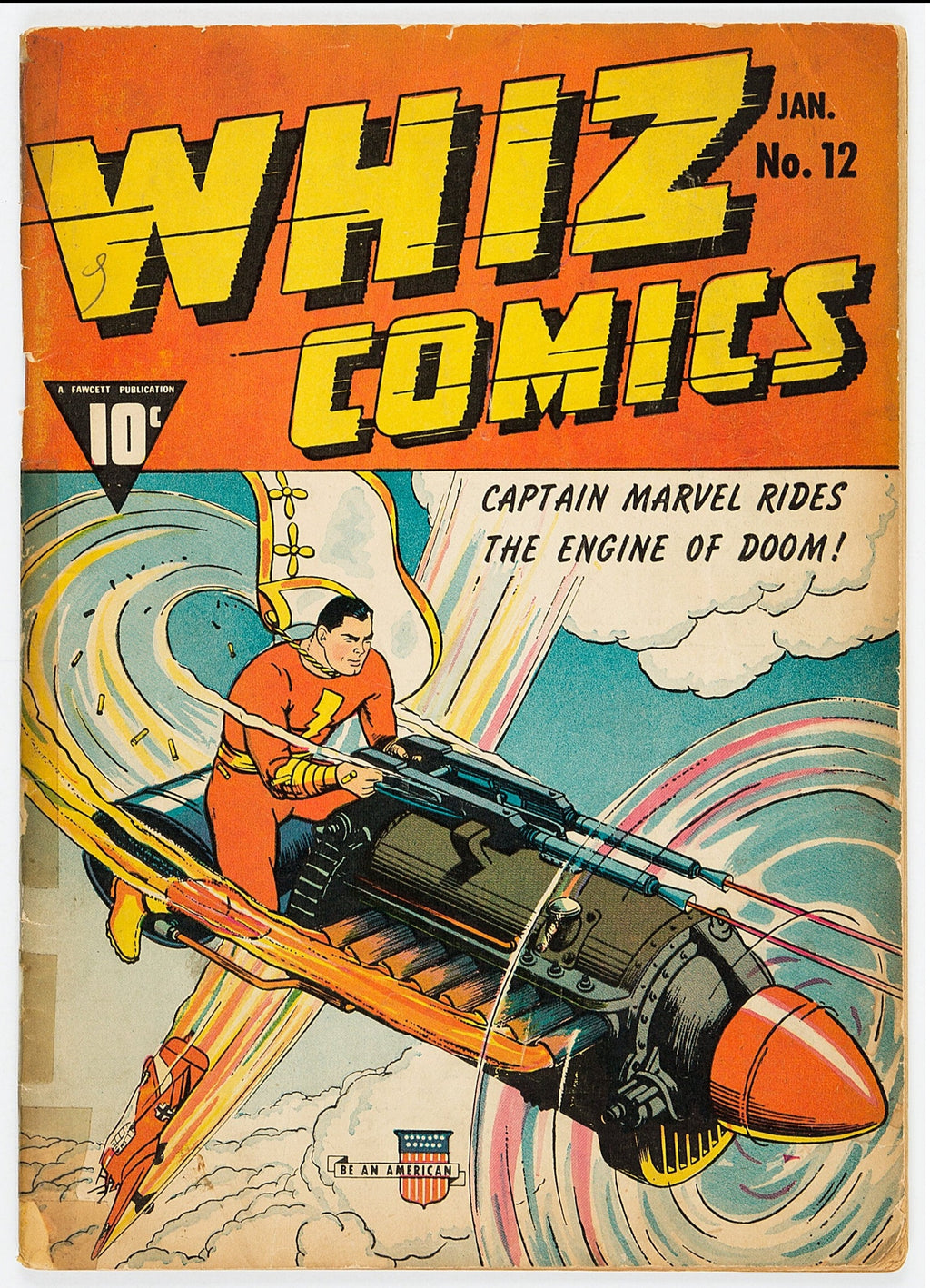 1940 Whiz Comics 12 LOWER GRADE