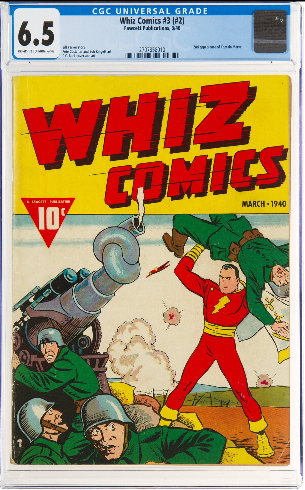 Whiz Comics 3 (#2) CGC 6.5