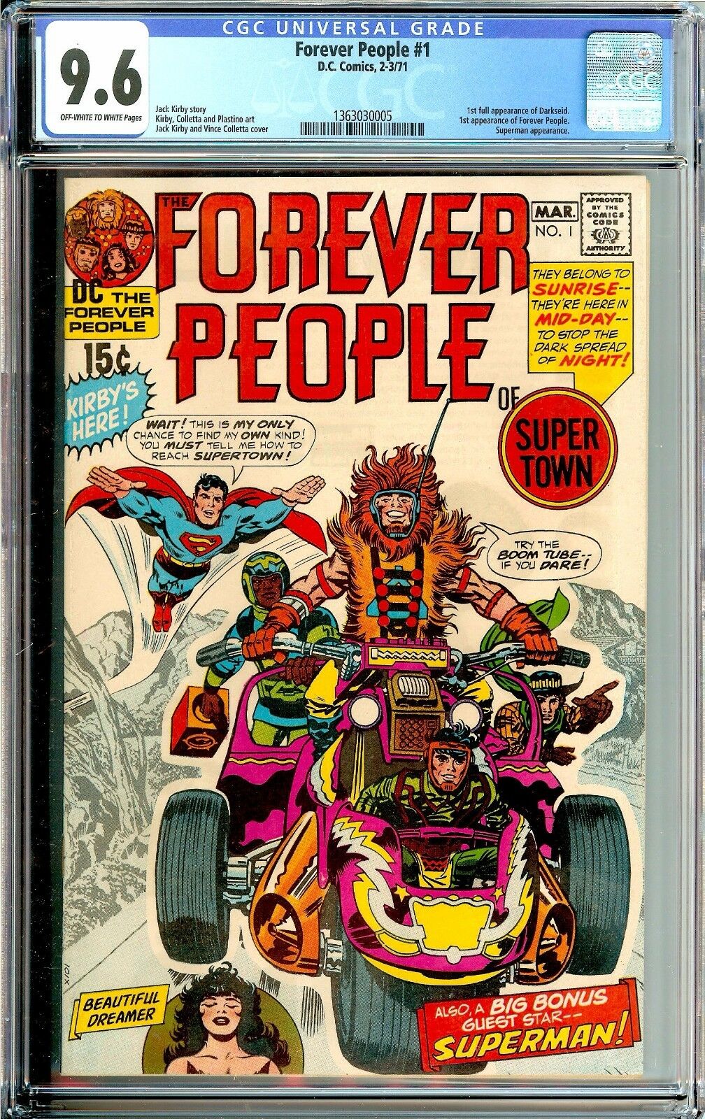 The Forever People #1 CGC 9.6